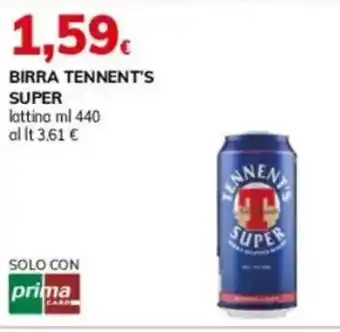 Basko Birra TENNENT'S SUPER offerta