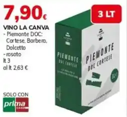 Basko VINO LA CANVA - Piemonte DOC Cortese, Barbera, Dolcetto -rosato offerta