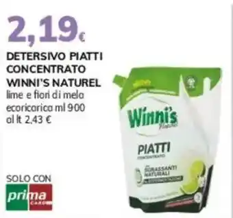 Basko Detersivo piatti concentrato WINNI'S NATUREL offerta