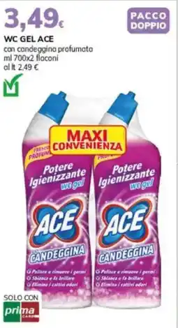 Basko WC GEL ACE con candeggina profumata offerta