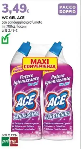 Basko WC GEL ACE con candeggina profumata offerta