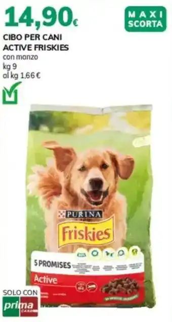 Basko Cibo per cani active friskies offerta