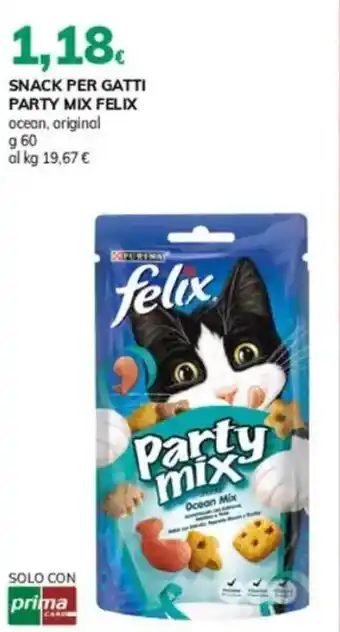 Basko Snack per gatti party mix FELIX offerta