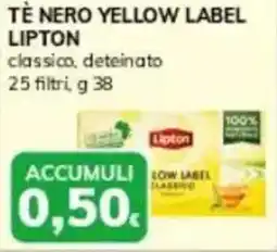 Basko Tè nero yellow label LIPTON offerta