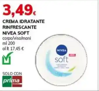 Basko Crema idratante rinfrescante NIVEA SOFT offerta