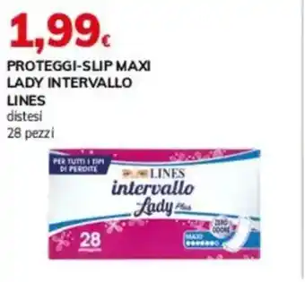 Basko Proteggi-slip maxi lady intervallo LINES offerta