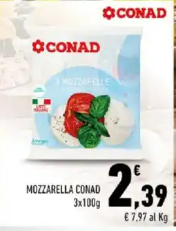 Conad Mozzarella CONAD offerta