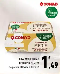 Conad Uova medie CONAD PERCORSO QUALITÀ offerta