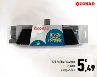 Conad Set scopa e manico CONAD offerta