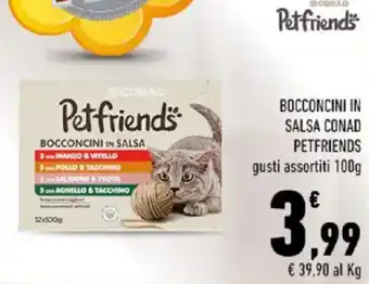 Conad Bocconcini in salsa CONAD PETFRIENDS offerta