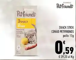 Conad Snack stick CONAD PETFRIENDS offerta