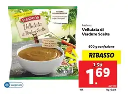 Lidl Freshona Vellutata di Verdure Scelte offerta