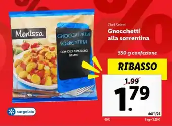 Lidl Chef Select Gnocchetti alla sorrentina offerta