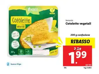 Lidl Vemondo Cotolette vegetali offerta