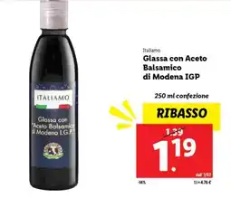 Lidl Italiamo Glassa con Aceto Balsamico di Modena IGP offerta