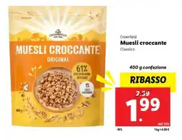 Lidl Crownfield Muesli croccante offerta