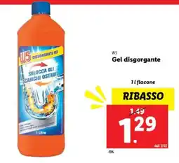 Lidl W5 Gel disgorgante offerta