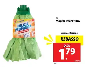 Lidl W5 Mop in microfibra offerta