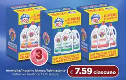 Acqua & Sapone CHANTECLAIR marsiglia/muschio bianco/igienizzante detersivo lavatrice offerta