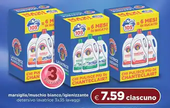 Acqua & Sapone CHANTECLAIR marsiglia/muschio bianco/igienizzante detersivo lavatrice offerta