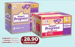 Acqua & Sapone Pampers progressi pannolini offerta