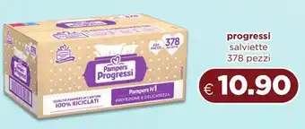 Acqua & Sapone Pampers progressi salviette offerta