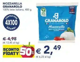 Esselunga Mozzarella granarolo 100% latte italiano, offerta