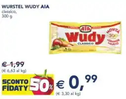 Esselunga Wurstel wudy aia classico, offerta