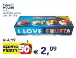 Esselunga Yogurt müller intero, con frutta frullata conf. offerta