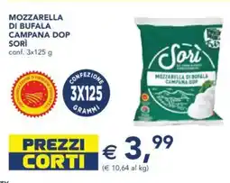 Esselunga Mozzarella di bufala campana dop sorì conf. offerta