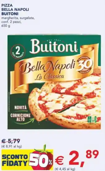 Esselunga Pizza bella napoli buitoni margherita, surgelata, conf. 2 pezzi, offerta