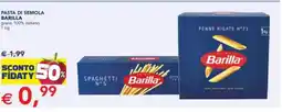 Esselunga Pasta di semola barilla grano 100% italiano, offerta