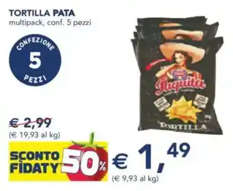 Esselunga Tortilla pata multipack, conf. 5 pezzi offerta