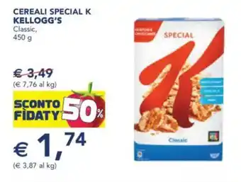 Esselunga Cereali special k kellogg's Classic, offerta