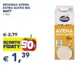 Esselunga Bevanda avena extra gusto bio matt offerta