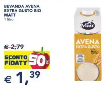 Esselunga Bevanda avena extra gusto bio matt offerta