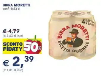 Esselunga Birra moretti conf. offerta