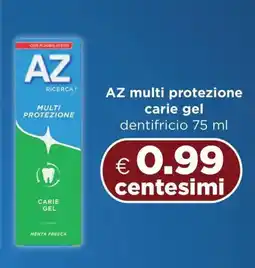 Acqua & Sapone AZ multi protezione carie gel dentifricio offerta