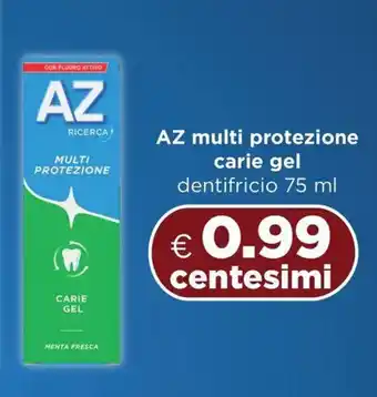 Acqua & Sapone AZ multi protezione carie gel dentifricio offerta