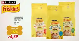 Famila Purina friskies crocchette per gatto adult vari tipi offerta