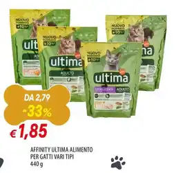 Famila Affinity ultima alimento per gatti vari tipi offerta