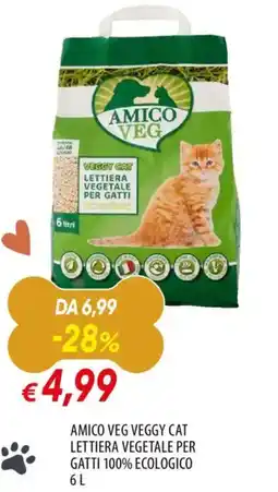 Famila Amico veg veggy cat lettiera vegetale per gatti 100% ecologico offerta