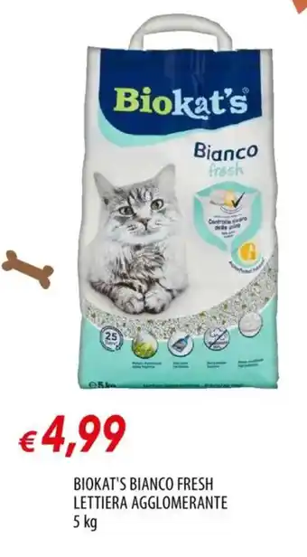 Famila Biokat's bianco fresh lettiera agglomerante offerta