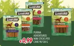 Famila Purina adventuros mini sticks per cane offerta