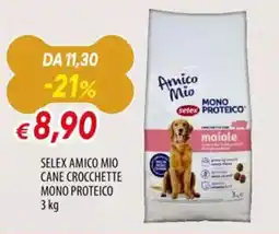 Famila Selex amico mio cane crocchette mono proteico offerta