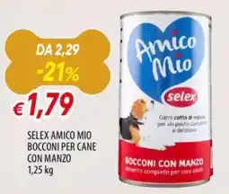 Famila Selex amico mio bocconi per cane con manzo offerta