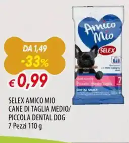 Famila Selex amico mio cane di taglia medio/ piccola dental dog offerta