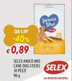 Famila Selex amico mio cane dog sticks offerta