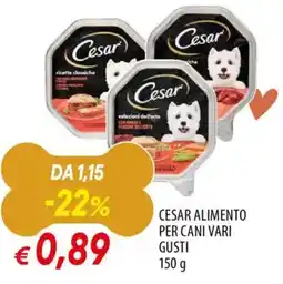 Famila Cesar alimento per cani vari gusti offerta