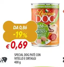 Famila Special dog patè con vitello e ortaggi offerta